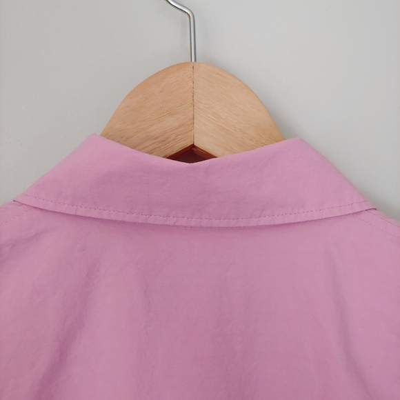 COS Oversized Cotton Poplin Button Down Shirt Pink Size 6 - Picture 10 of 15